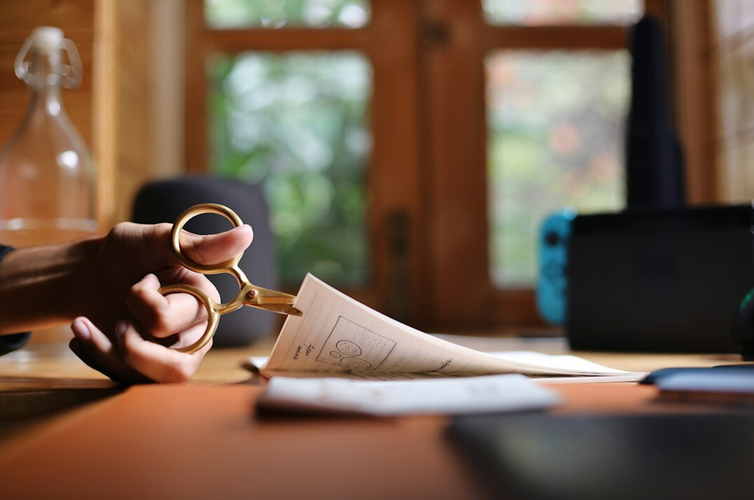 person examining evidence
